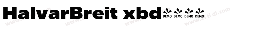 HalvarBreit xbd字体转换